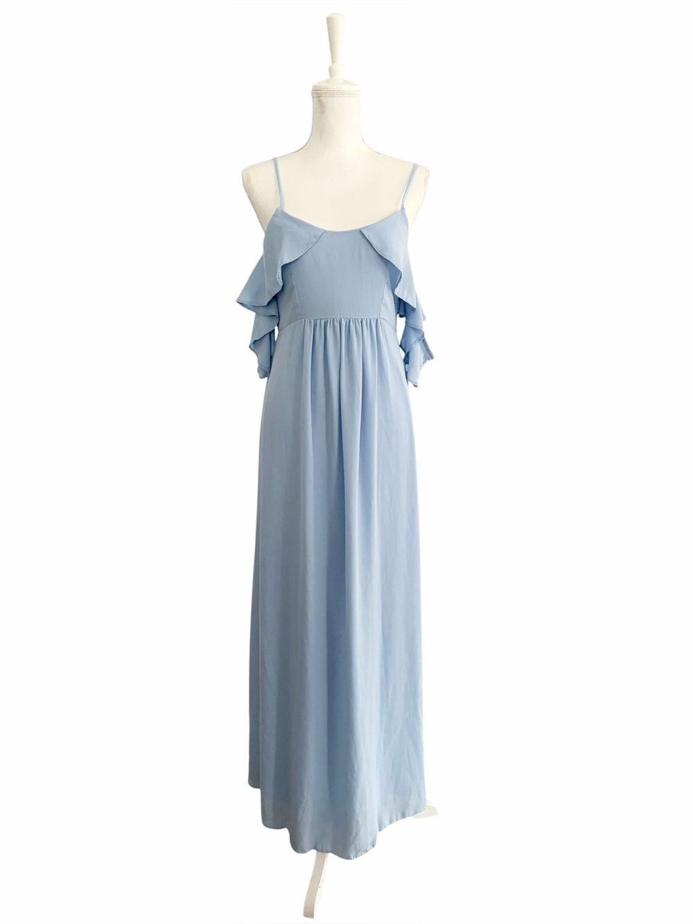 Queen B Maternity Light Blue London Sz 8